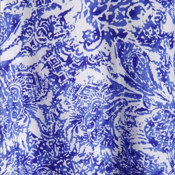 Purple Floral Tea Length Skirt - Picture 6 of 7